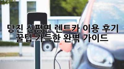 당진 신평면 렌트카 이용 후기: 꿀팁 가득한 완벽 가이드